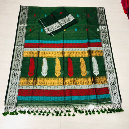Mugdha – Mul Silk Meenakari Baluchari Suits | Premium Handwoven Elegance