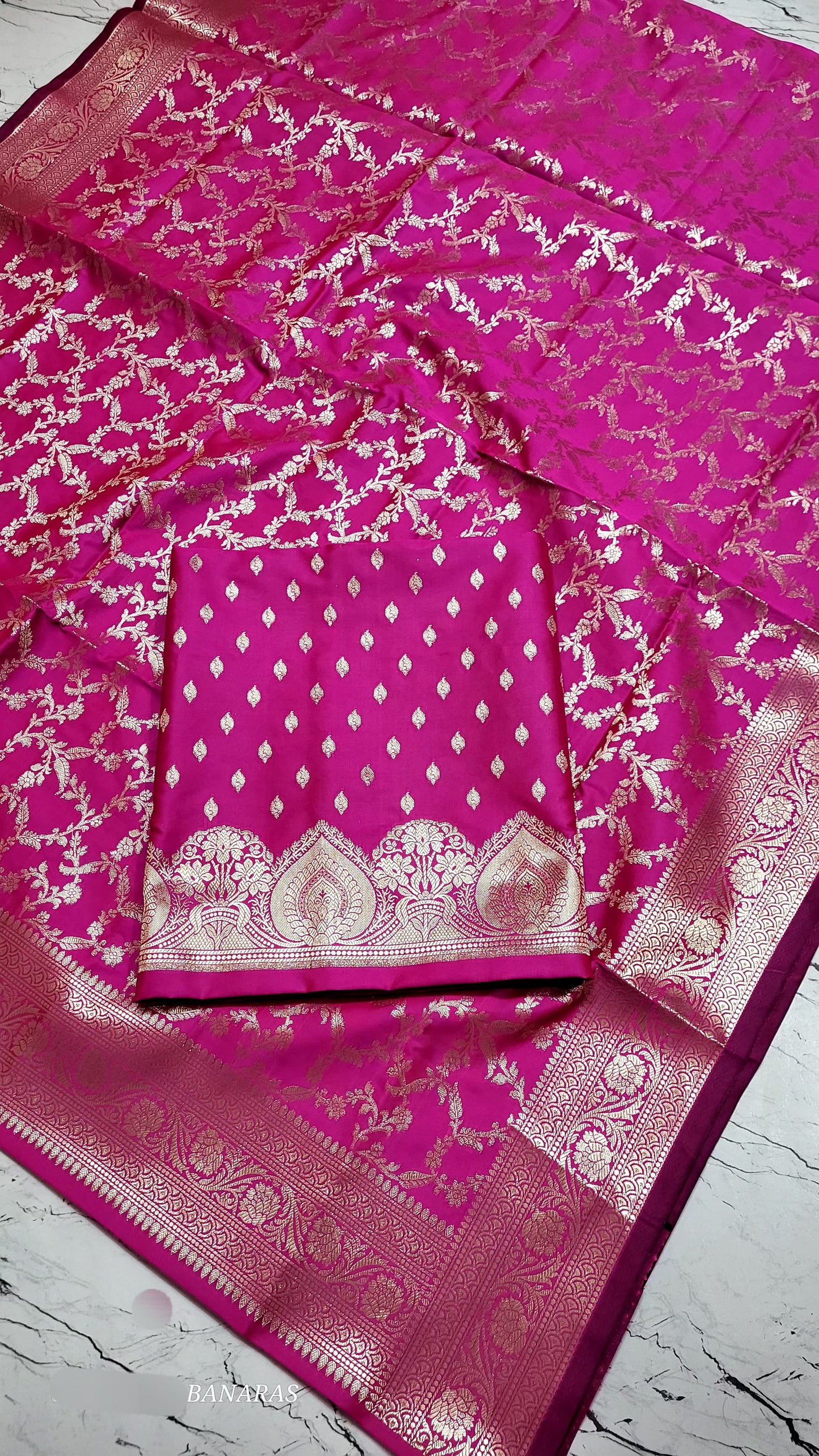 Exclusive Banarasi Ektara Unstitched Salwar Kameez Set | Pure Katan Silk | Zari Weaving