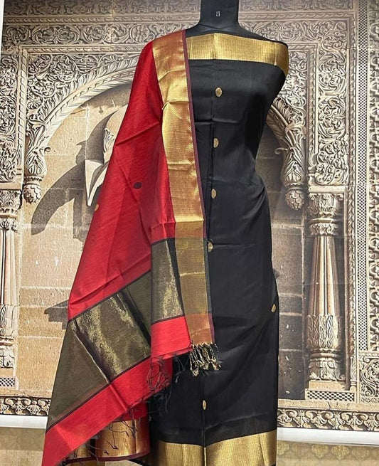 Roop Silk Maheshwari Suits – Premium Handwoven Top & 2.5m Dupatta | Elegant Ethnic Wear