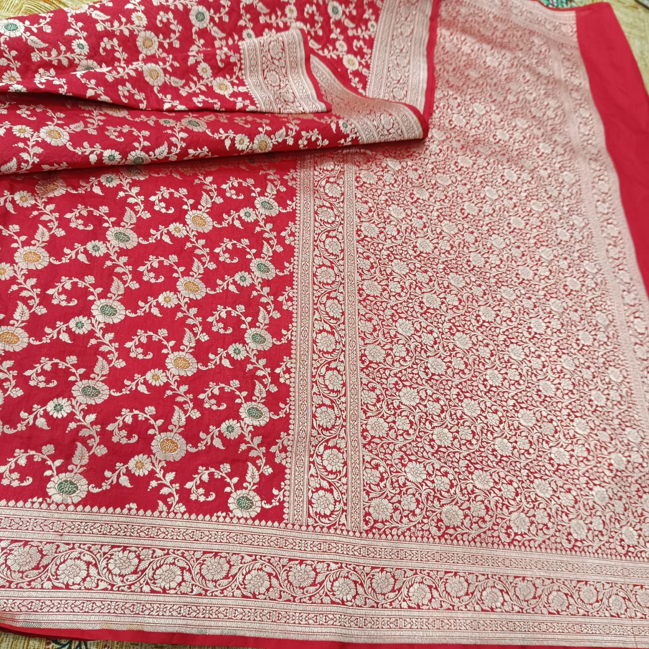 Pure Kattan Minakari Design Saree – Elegance Handcrafted in Tradition