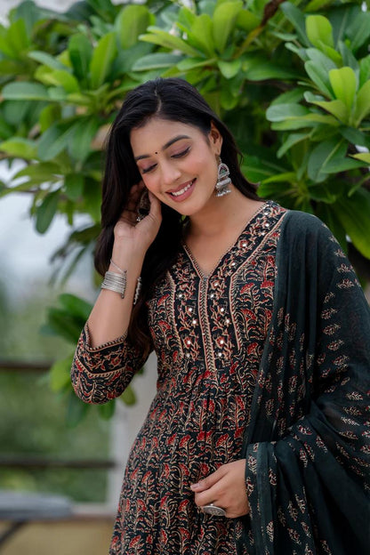 Swapna – Dreamy A-Line Flair Kurta Set for Your Festive Wardrobe
