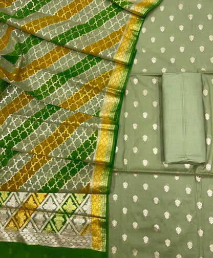 Nazifa – The Rangkaut Dupatta Chinon Benarasi Suit