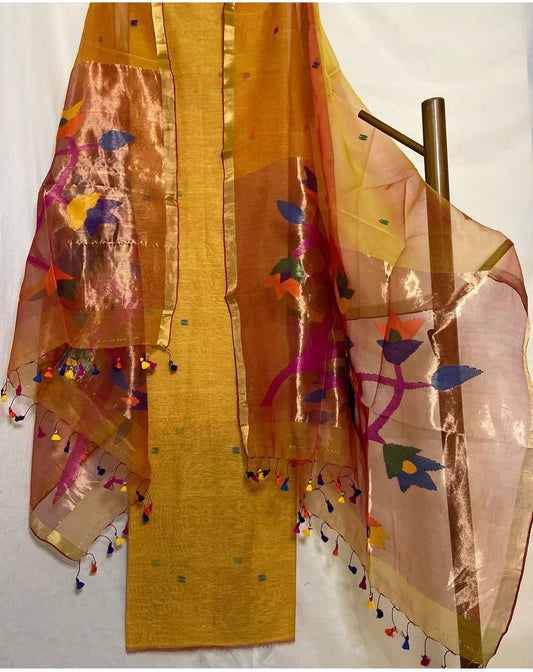 Muniya – The Resham Silk Tissue Paithani Palla Suits