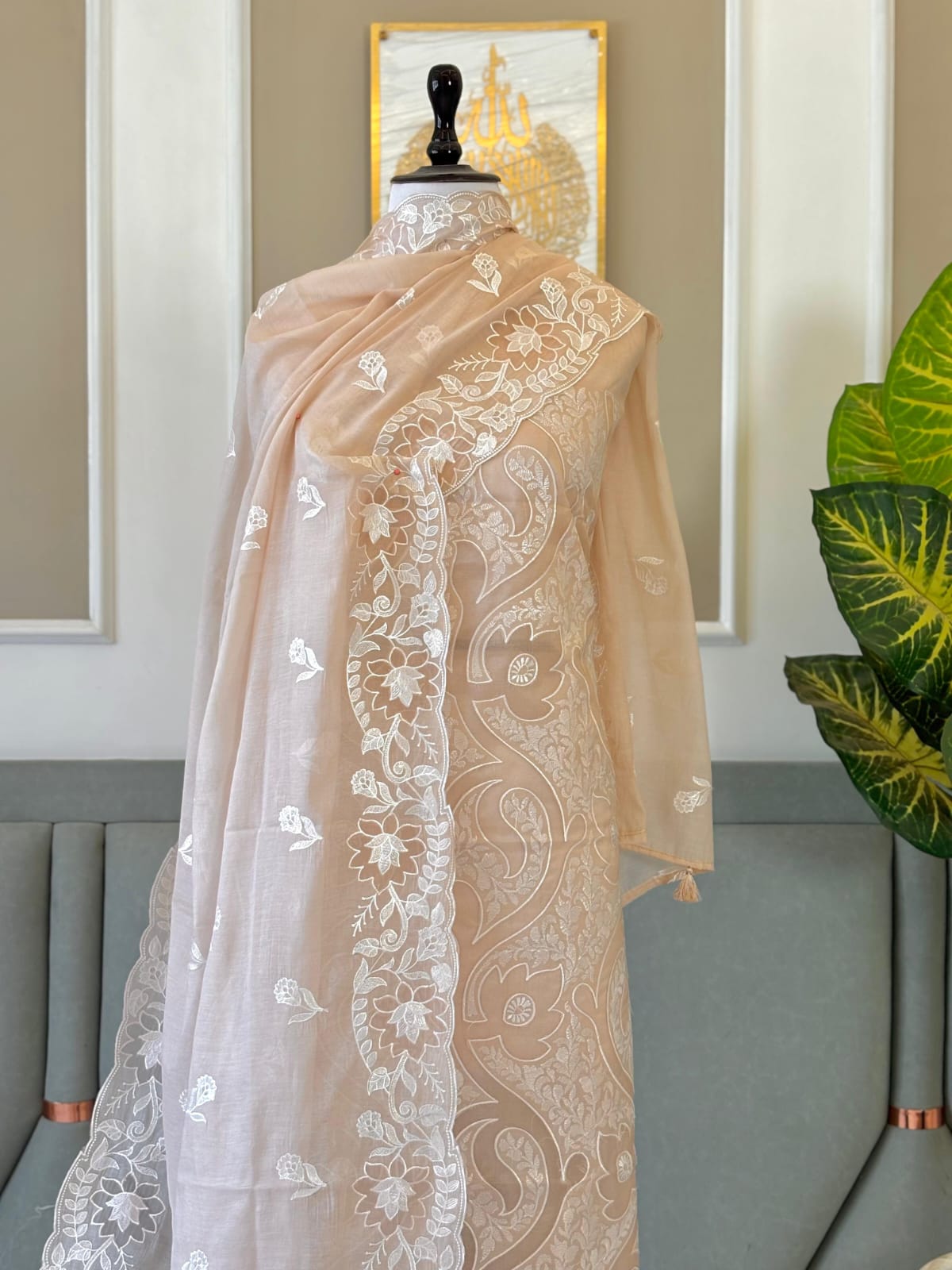 Exclusive Banarasi Mal Chanderi Embroidery Suit Set | Premium Unstitched Ethnic Wear by Rihyaaz