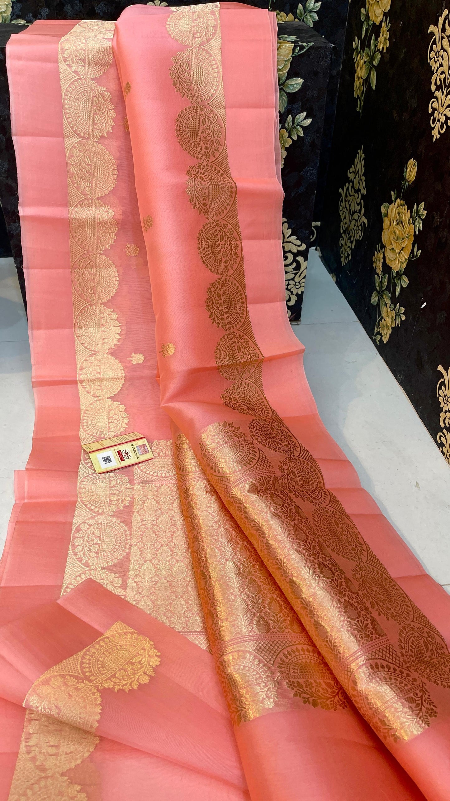 Premium Kora Organza Silk Saree with Double Zari Satan