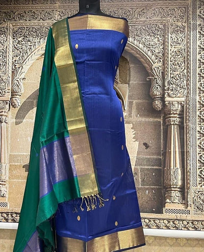 Roop Silk Maheshwari Suits – Premium Handwoven Top & 2.5m Dupatta | Elegant Ethnic Wear