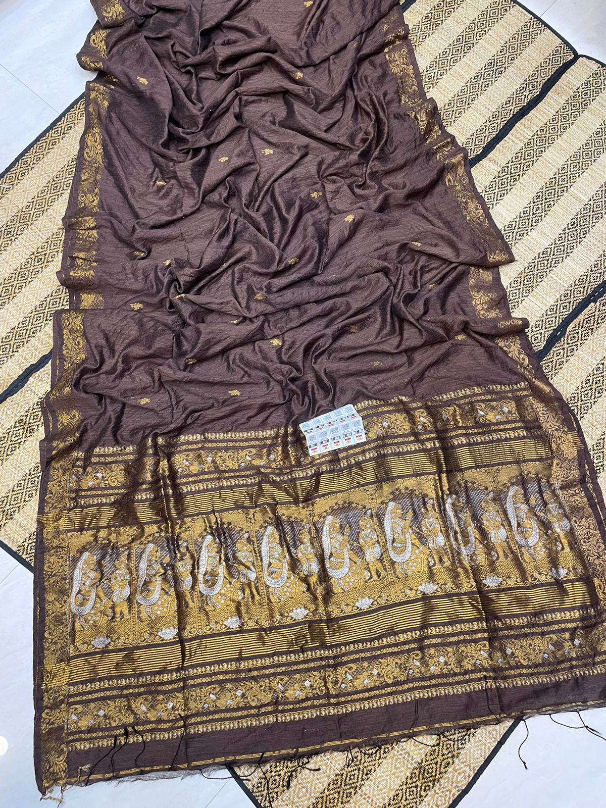 ✨ Authentic Pure Matka Handloom Doll Baluchuri Saree – Pure Reshom Matka ✨