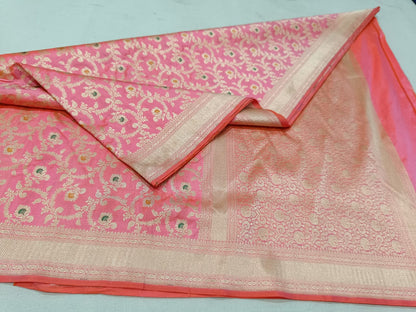 Pure Kattan Minakari Design Saree – Elegance Handcrafted in Tradition