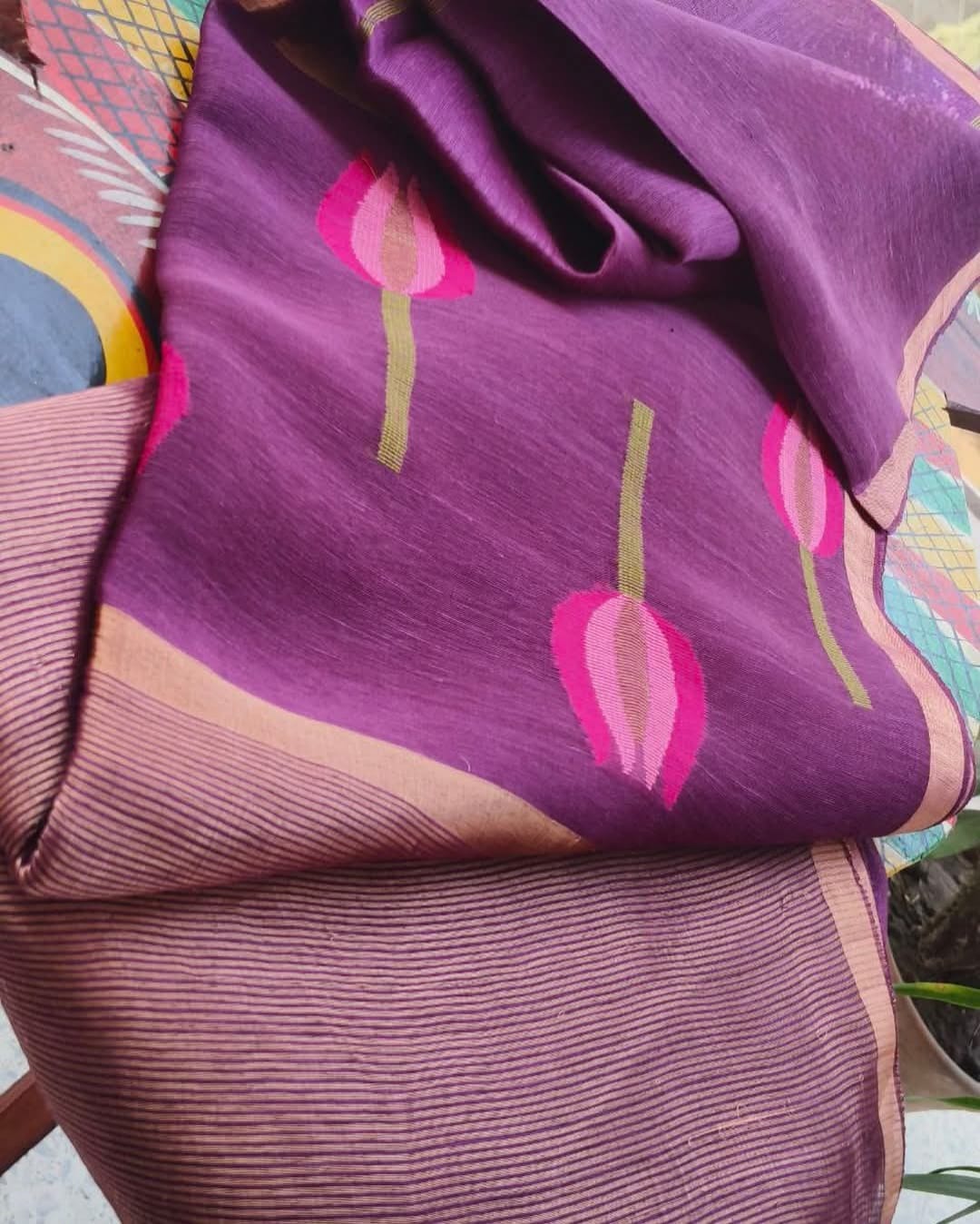 Bibha – Pichwai Concept Linen Tussar Saree