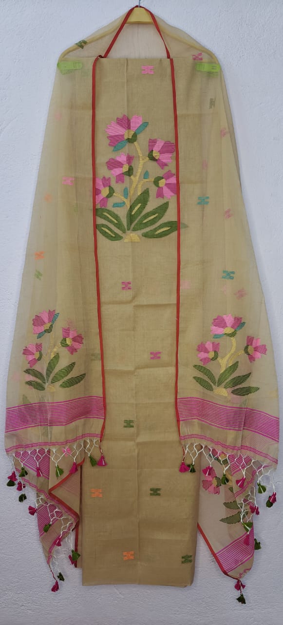 Guldasta | Muslin Cotton Jamdani Suits – A Blend of Tradition, Comfort & Grace