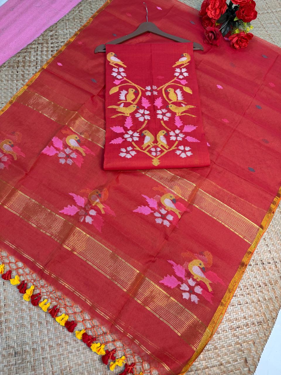 KOTHA – Muslin Jamdani Suit Set