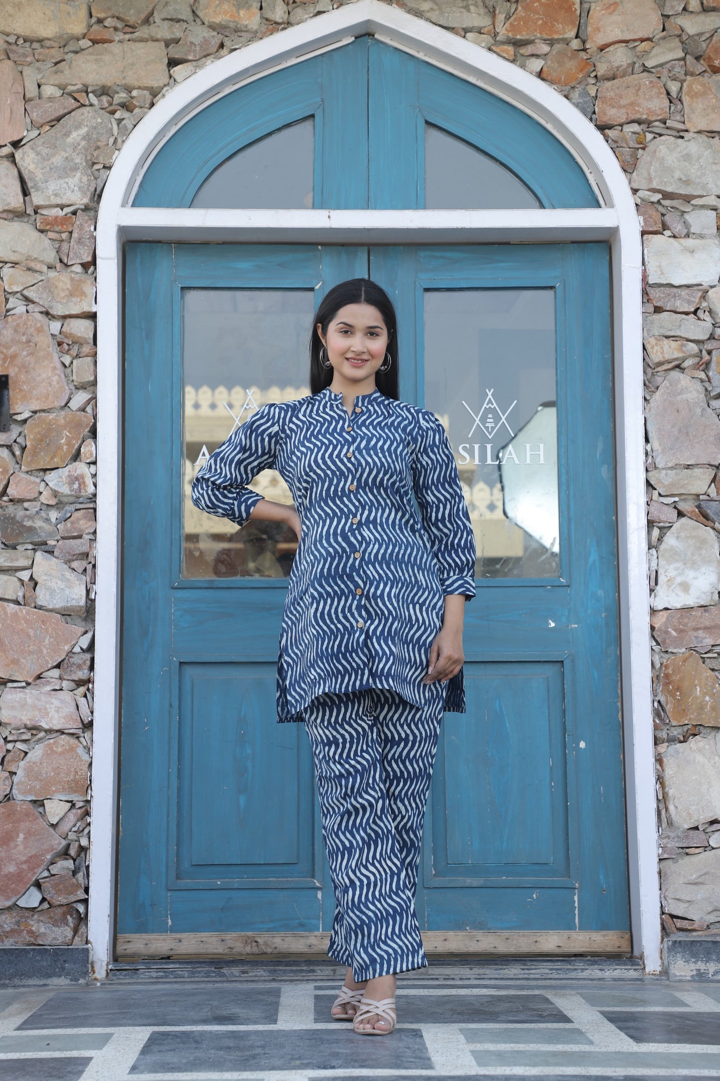 New Hand Block Printed Pure Cotton Women’s Co-Ord Set