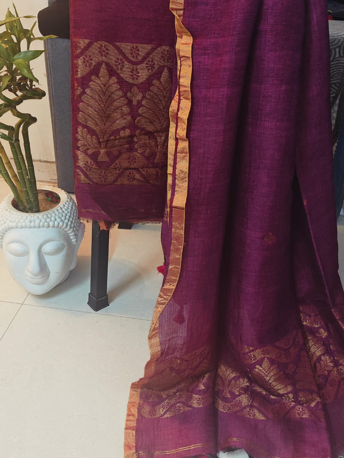 Palak – Silk Linen Pita Zari Suits for Timeless Ethnic Style