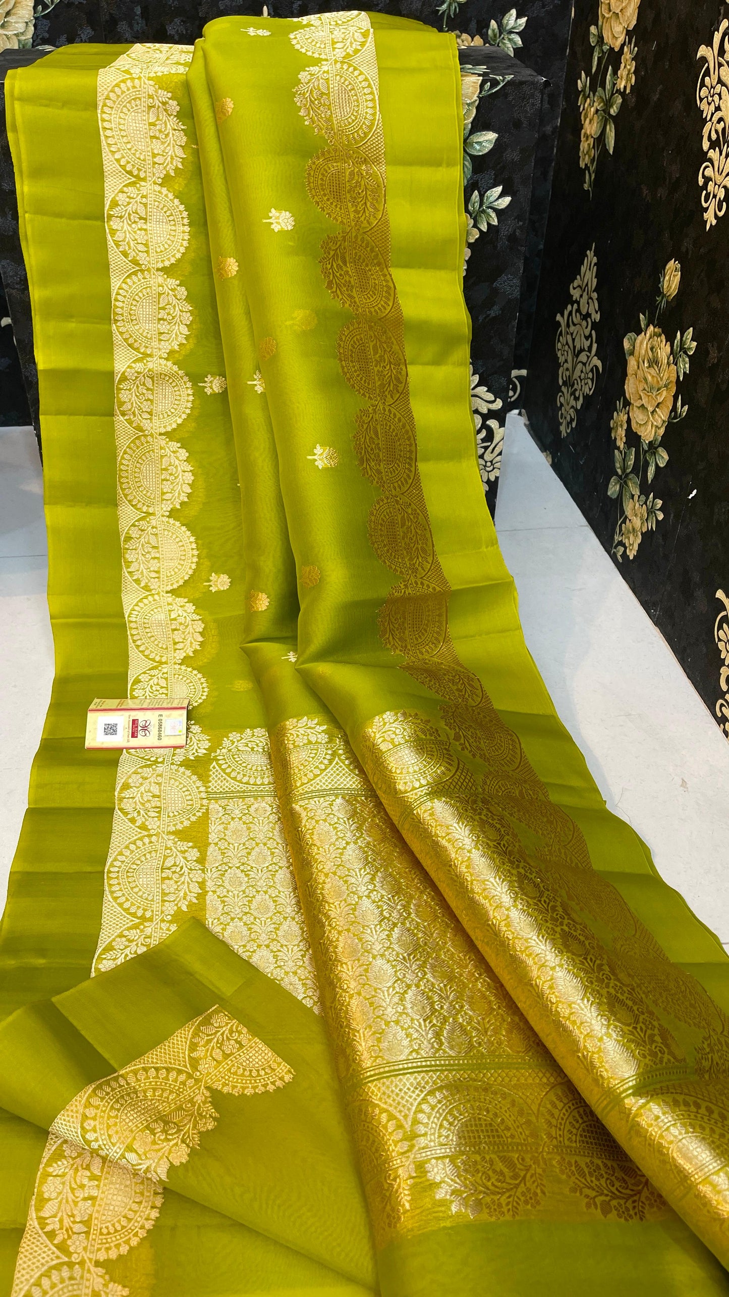 Premium Kora Organza Silk Saree with Double Zari Satan