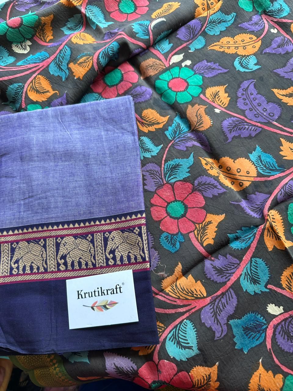 Exclusive Narayanpet Silk Kurta with Pen Kalamkari Dupatta