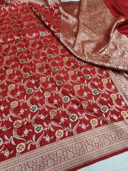 Pure Kattan Minakari Design Saree – Elegance Handcrafted in Tradition
