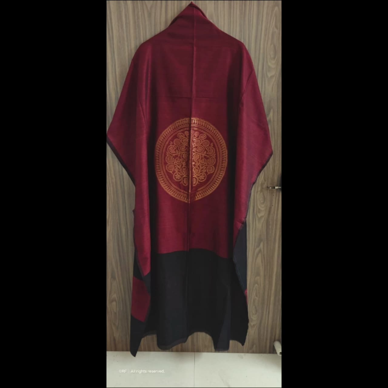 Mul Silk Handwoven Banarasi Kaftan | Elegant & Lightweight