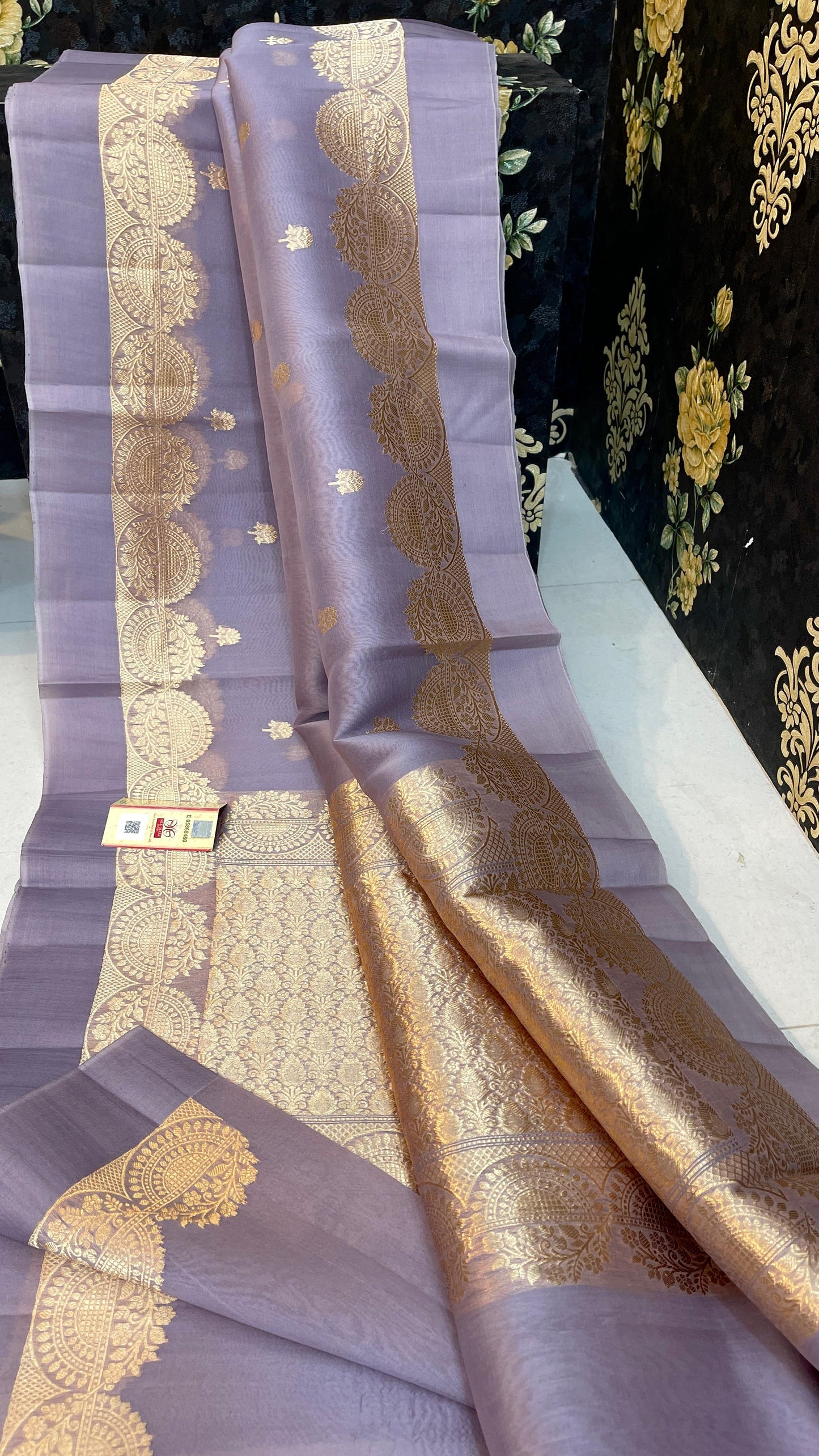 Premium Kora Organza Silk Saree with Double Zari Satan