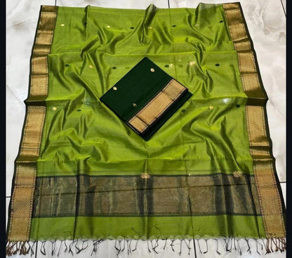 Roop Silk Maheshwari Suits – Premium Handwoven Top & 2.5m Dupatta | Elegant Ethnic Wear