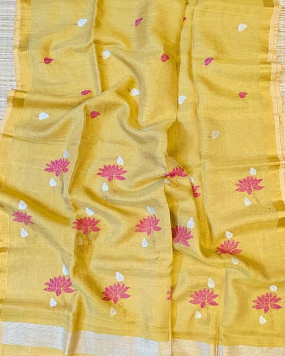 Pure Tissue Linen Handwoven lotus weave