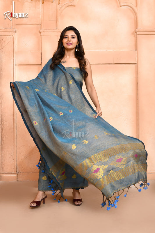 Jarwa – Tissue Linen Meenakari Benarasi Suits
