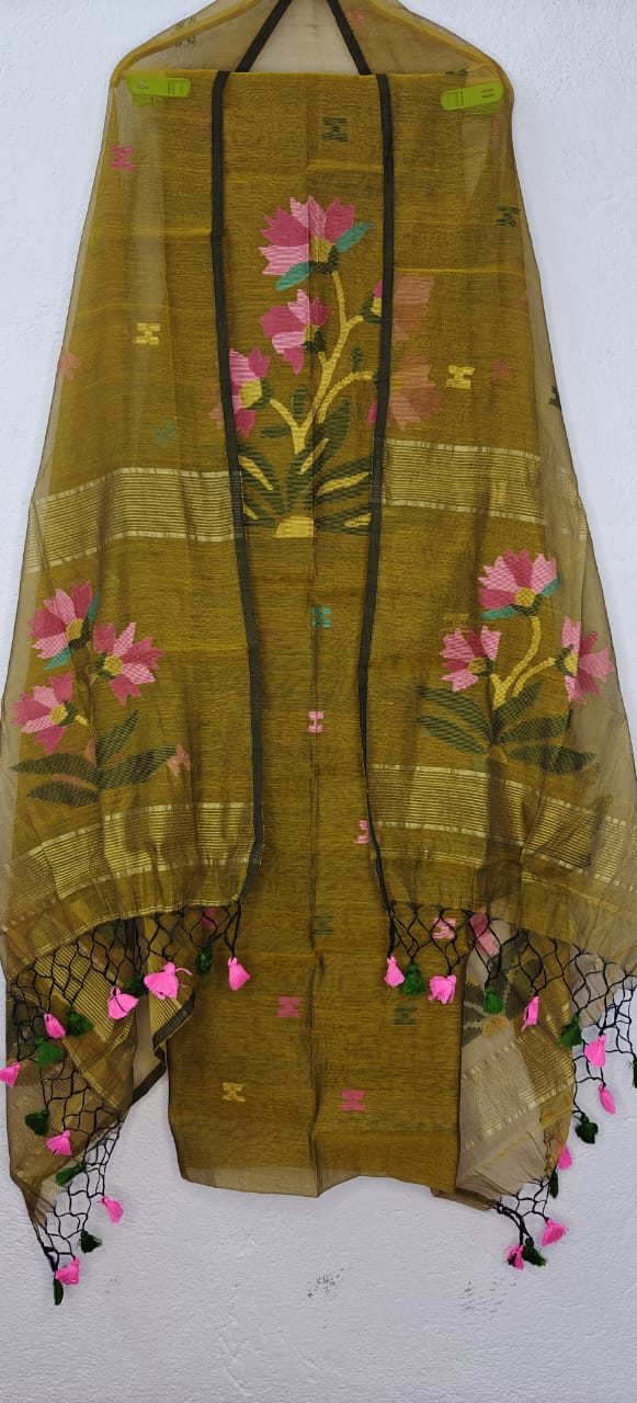 Guldasta | Muslin Cotton Jamdani Suits – A Blend of Tradition, Comfort & Grace