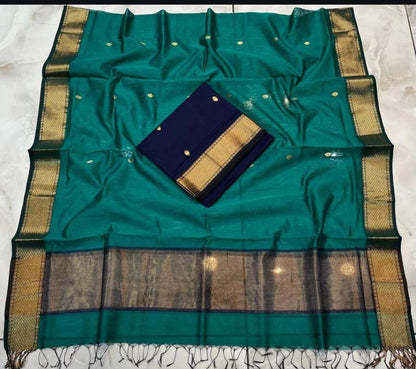 Roop Silk Maheshwari Suits – Premium Handwoven Top & 2.5m Dupatta | Elegant Ethnic Wear