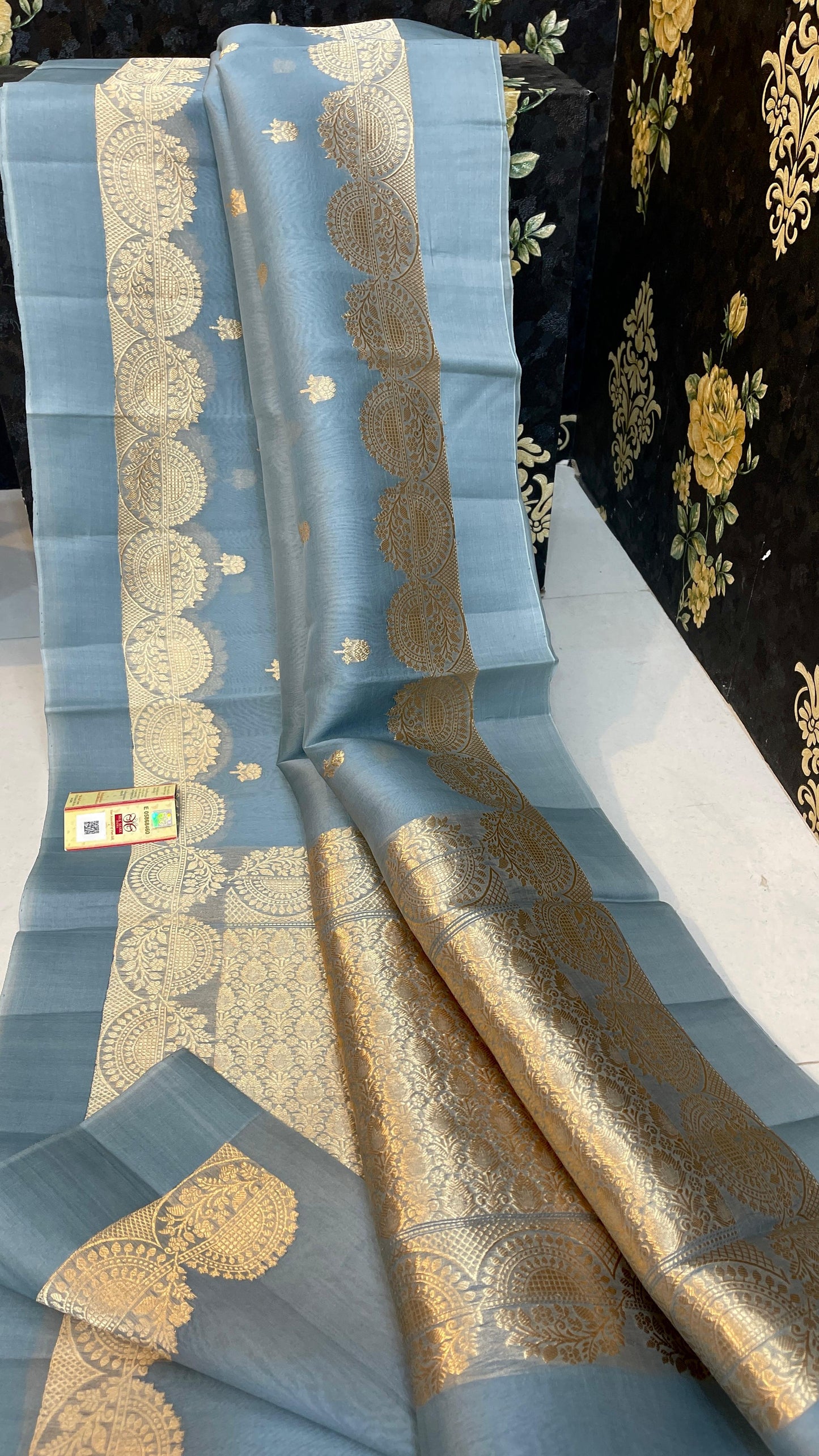 Premium Kora Organza Silk Saree with Double Zari Satan