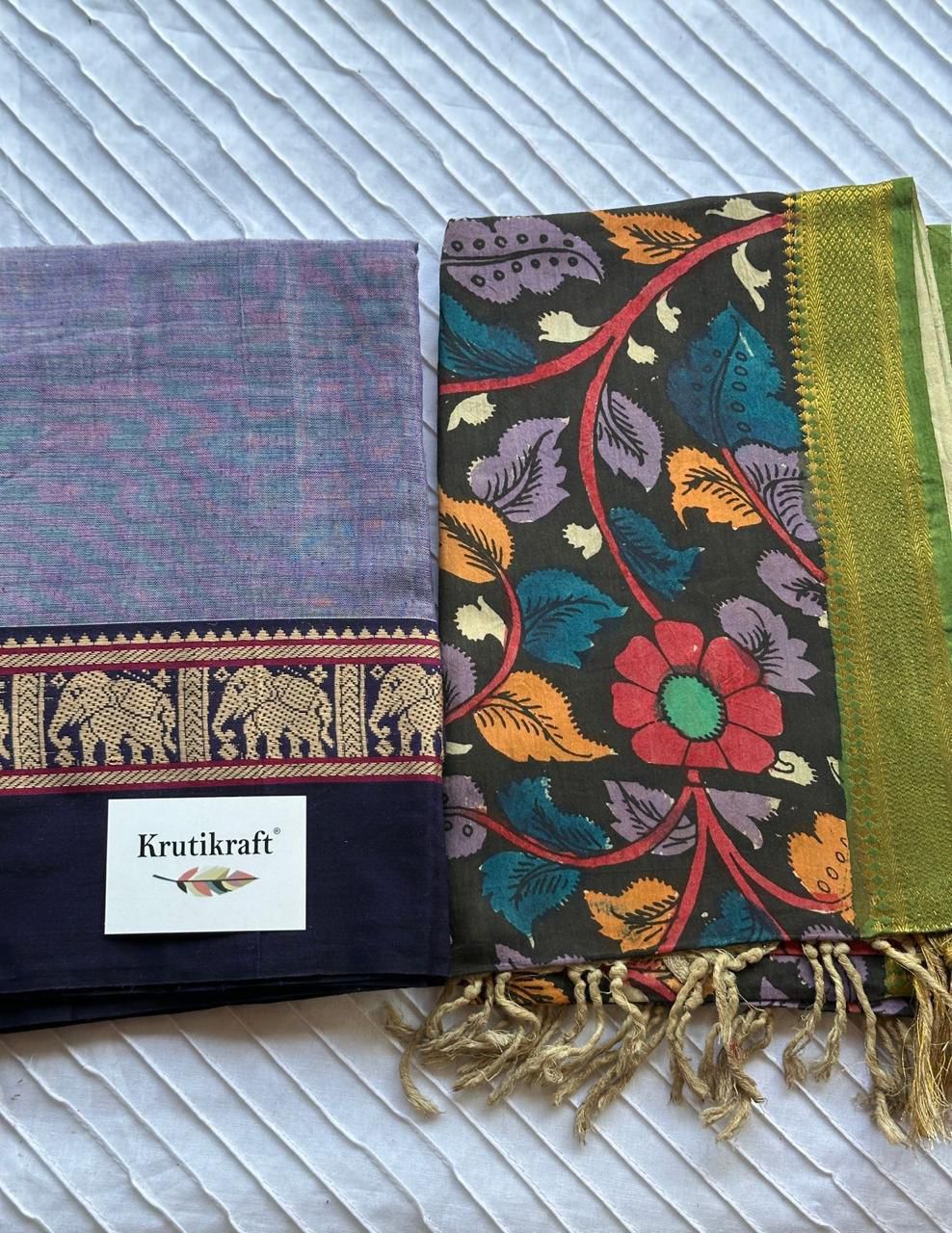 Exclusive Narayanpet Silk Kurta with Pen Kalamkari Dupatta