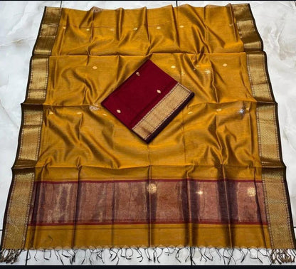 Roop Silk Maheshwari Suits – Premium Handwoven Top & 2.5m Dupatta | Elegant Ethnic Wear