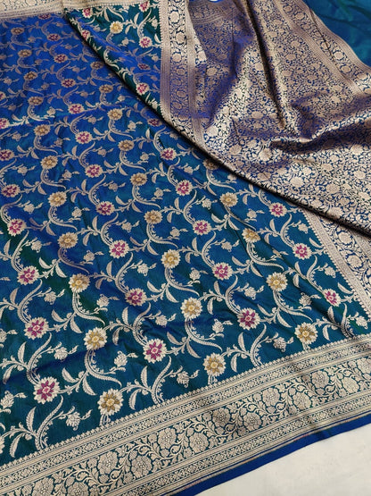 Pure Kattan Minakari Design Saree – Elegance Handcrafted in Tradition