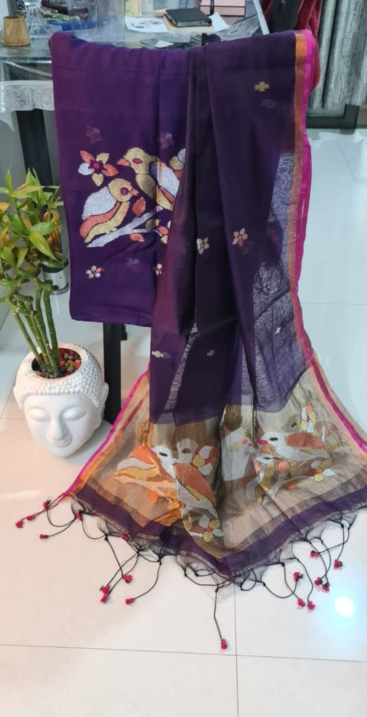 Multi Zari Jamdani Suit Collection – Handwoven Heritage in Every Thread