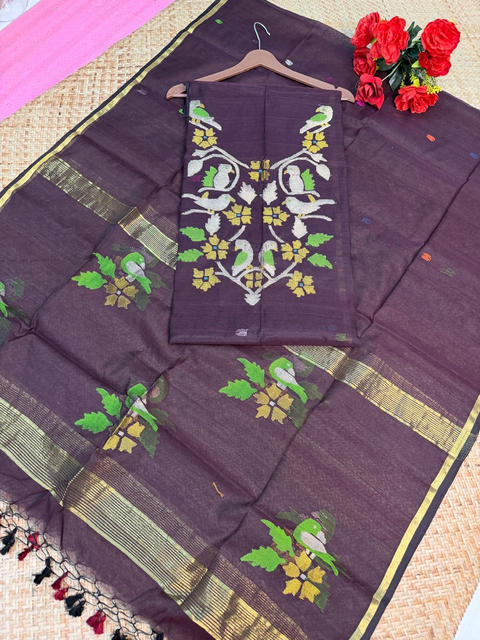 KOTHA – Muslin Jamdani Suit Set