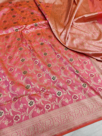 Pure Kattan Minakari Design Saree – Elegance Handcrafted in Tradition
