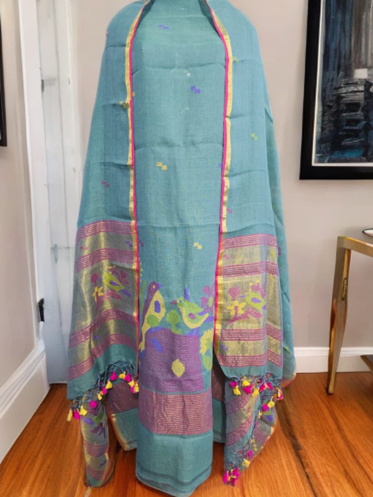 Gardenia – Pure Jayashree Linen Suit Set