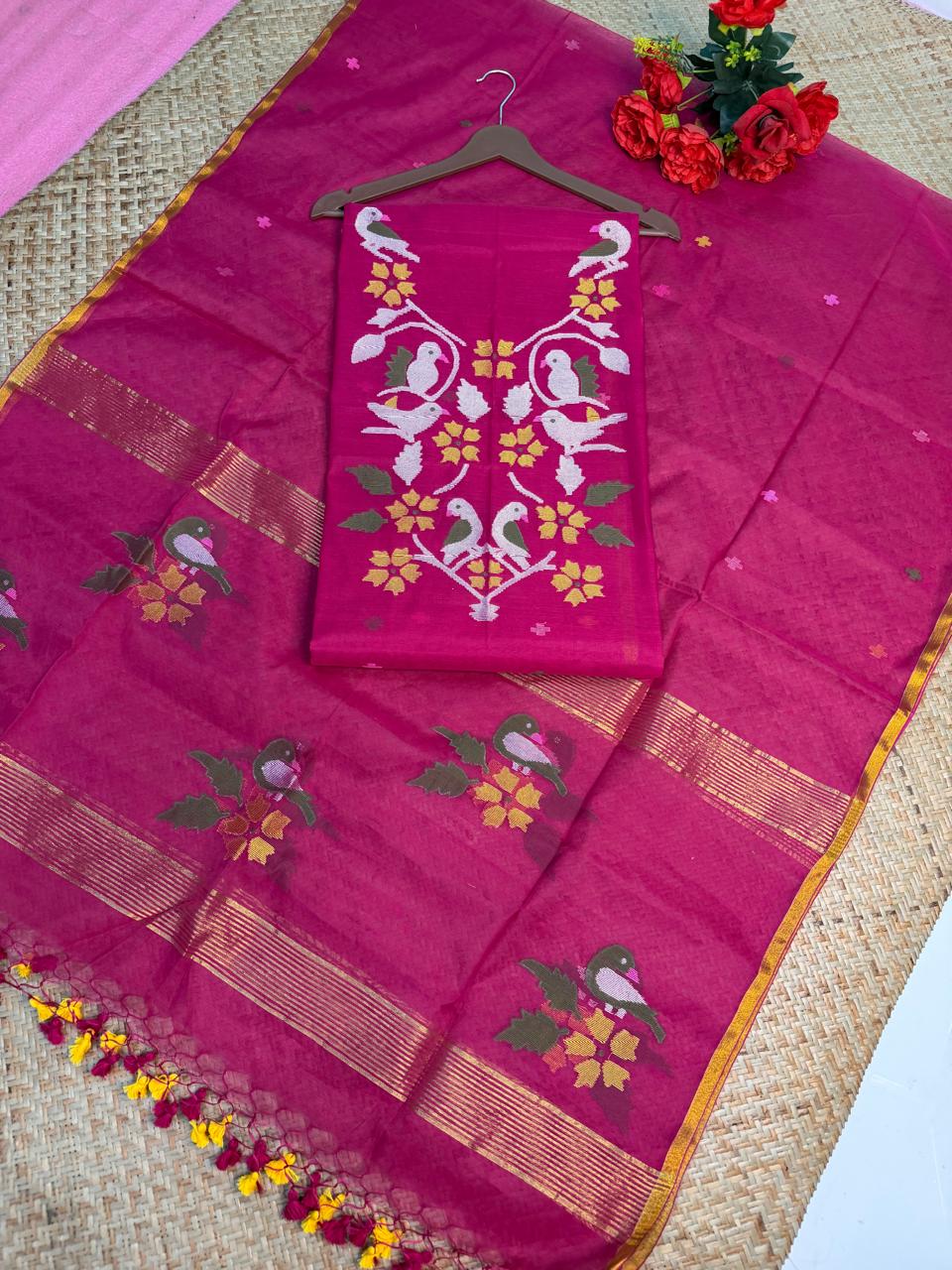 KOTHA – Muslin Jamdani Suit Set