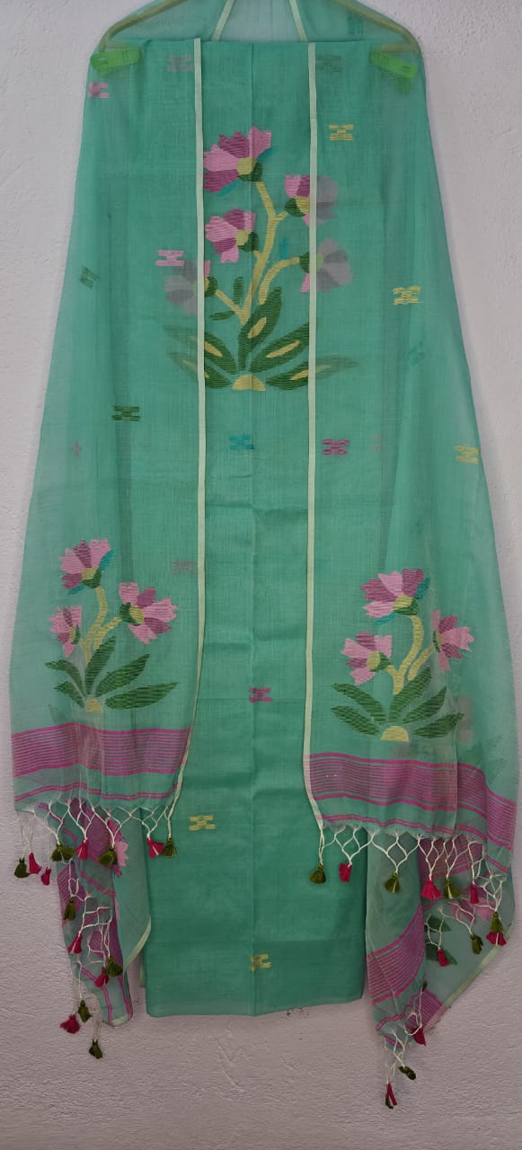 Guldasta | Muslin Cotton Jamdani Suits – A Blend of Tradition, Comfort & Grace