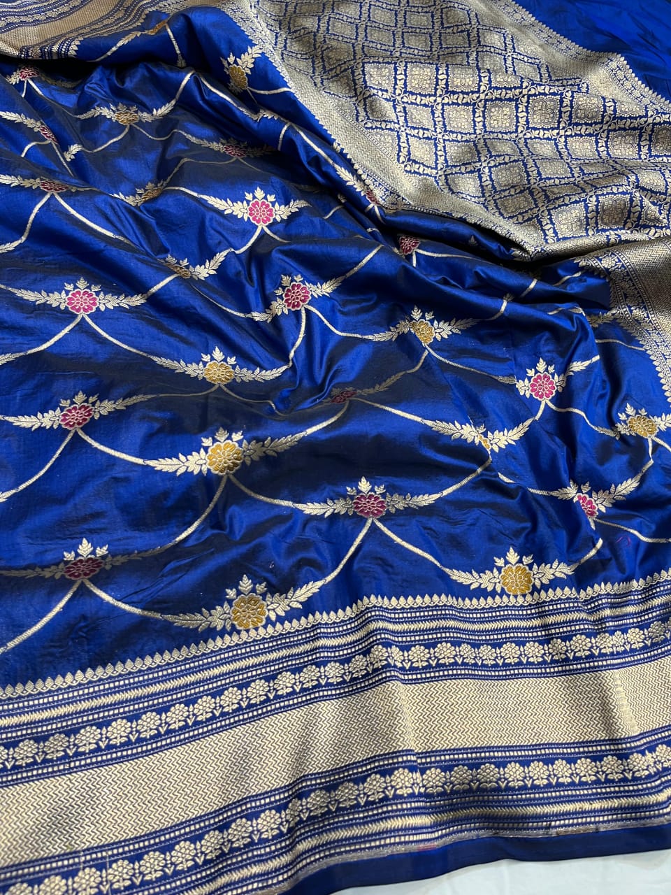 Pure Kattan Minakari Design Saree – Elegance Handcrafted in Tradition