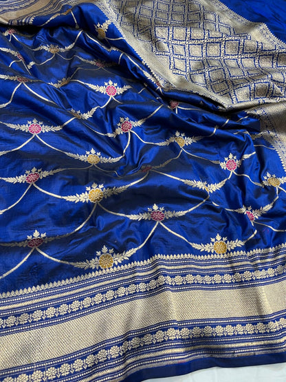 Pure Kattan Minakari Design Saree – Elegance Handcrafted in Tradition