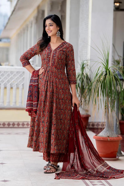 Swapna – Dreamy A-Line Flair Kurta Set for Your Festive Wardrobe