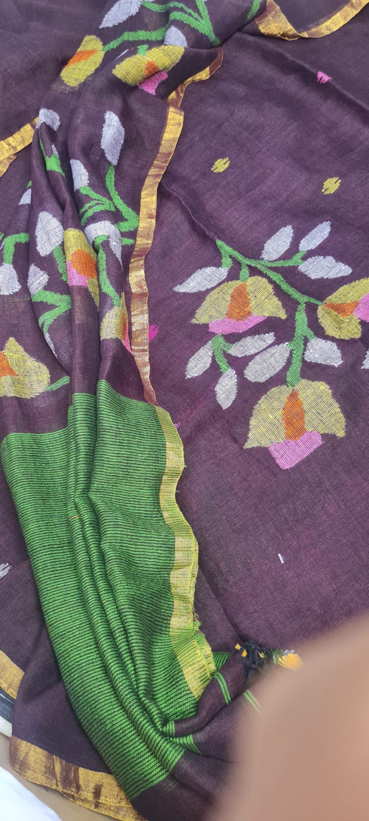 Surili All Over Weaved Linen Suit for Women | Elegant Ethnic Linen Wear