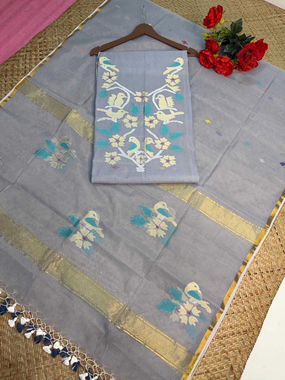 KOTHA – Muslin Jamdani Suit Set