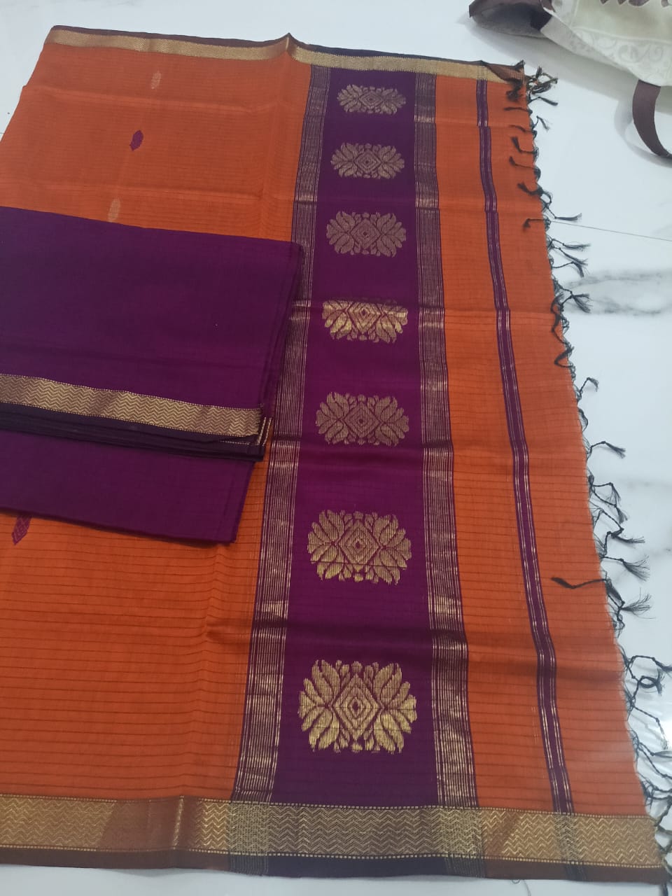 Maheshwari Silk Top & Dupatta – Handwoven Elegance | Pure Traditional Maheshwari Silk