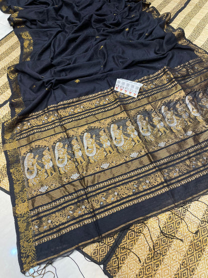 ✨ Authentic Pure Matka Handloom Doll Baluchuri Saree – Pure Reshom Matka ✨