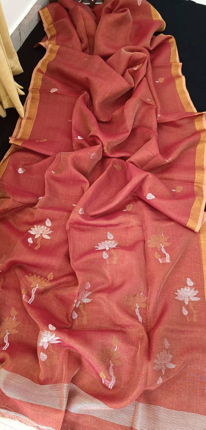 Pure Tissue Linen Handwoven lotus weave