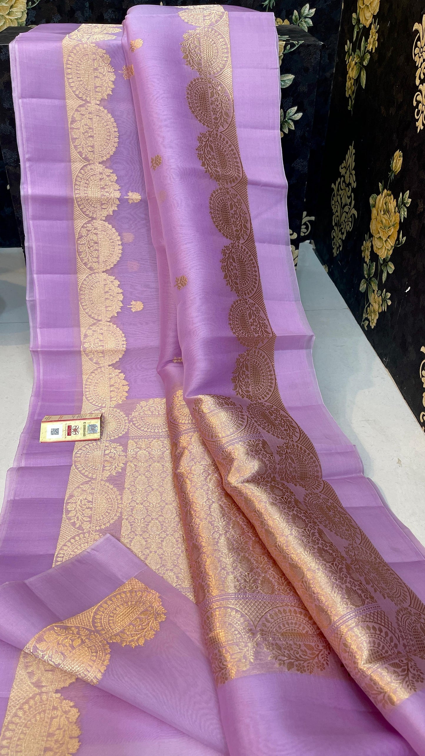 Premium Kora Organza Silk Saree with Double Zari Satan