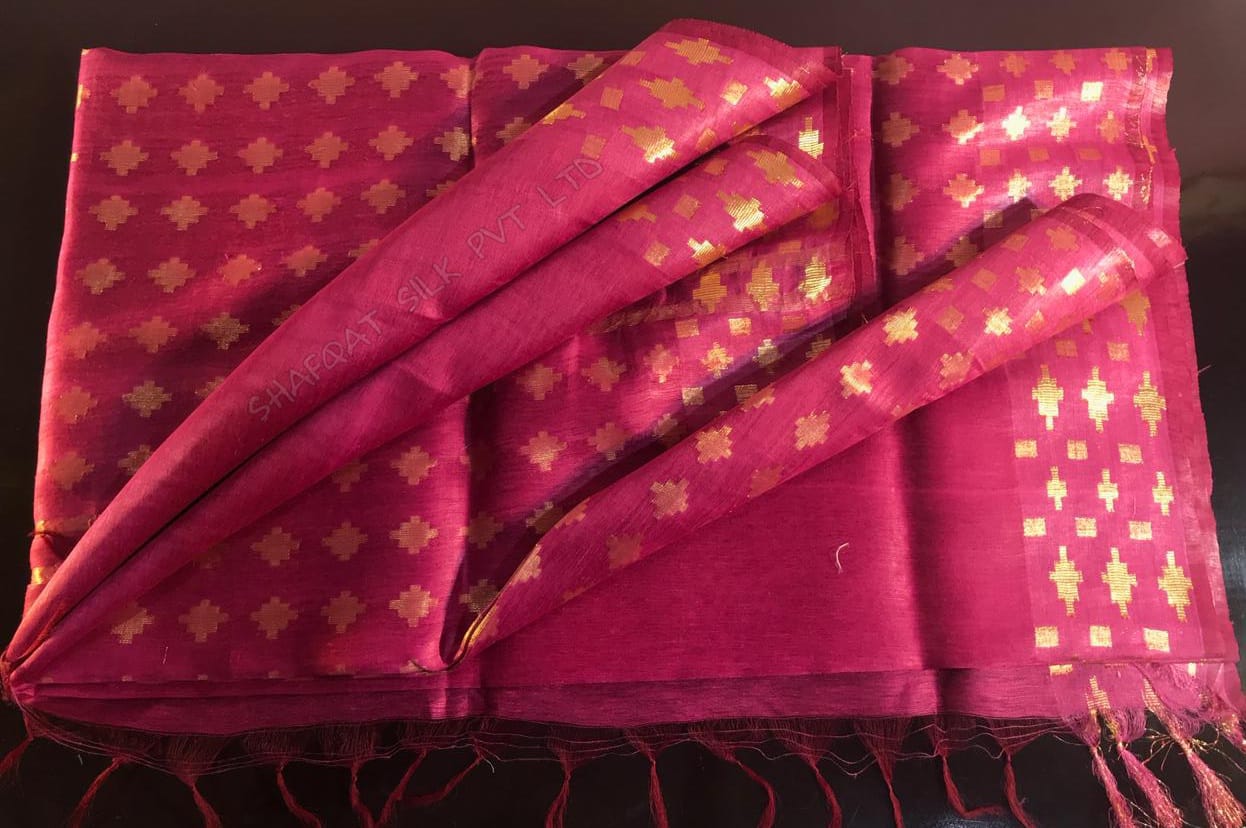 Keyalata – Pure Silk Linen Double Silander Design Saree