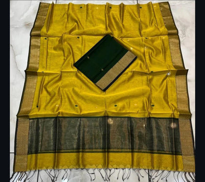Roop Silk Maheshwari Suits – Premium Handwoven Top & 2.5m Dupatta | Elegant Ethnic Wear