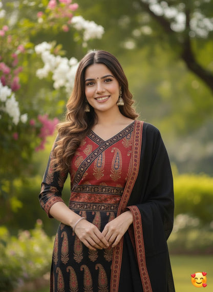 Sugandha – New Launch Premium Cotton Kurti Pant Dupatta Set