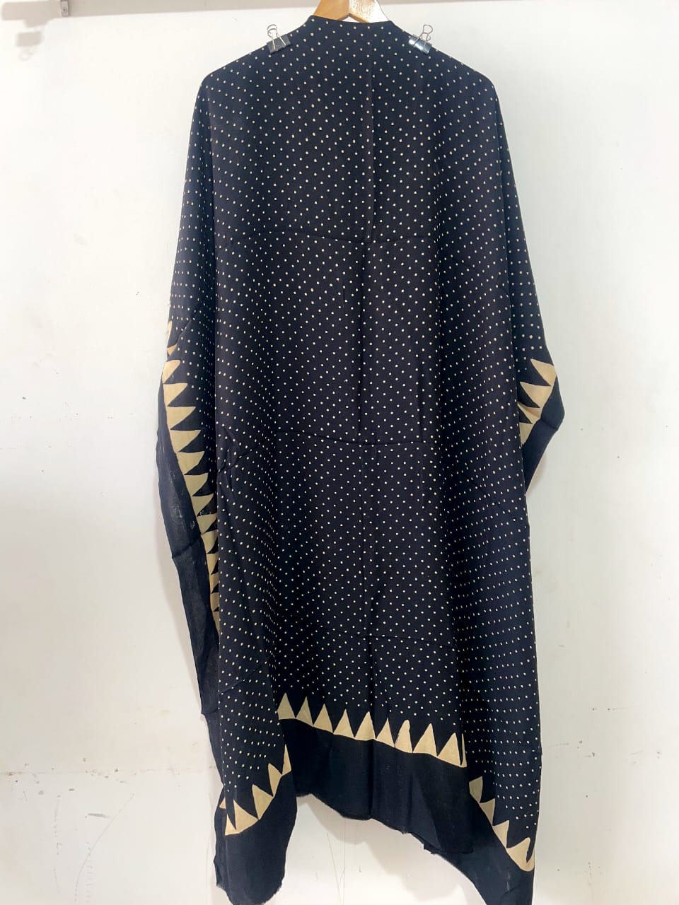 Ajrakh Modal Silk Kaftan – Handblock Printed Elegance